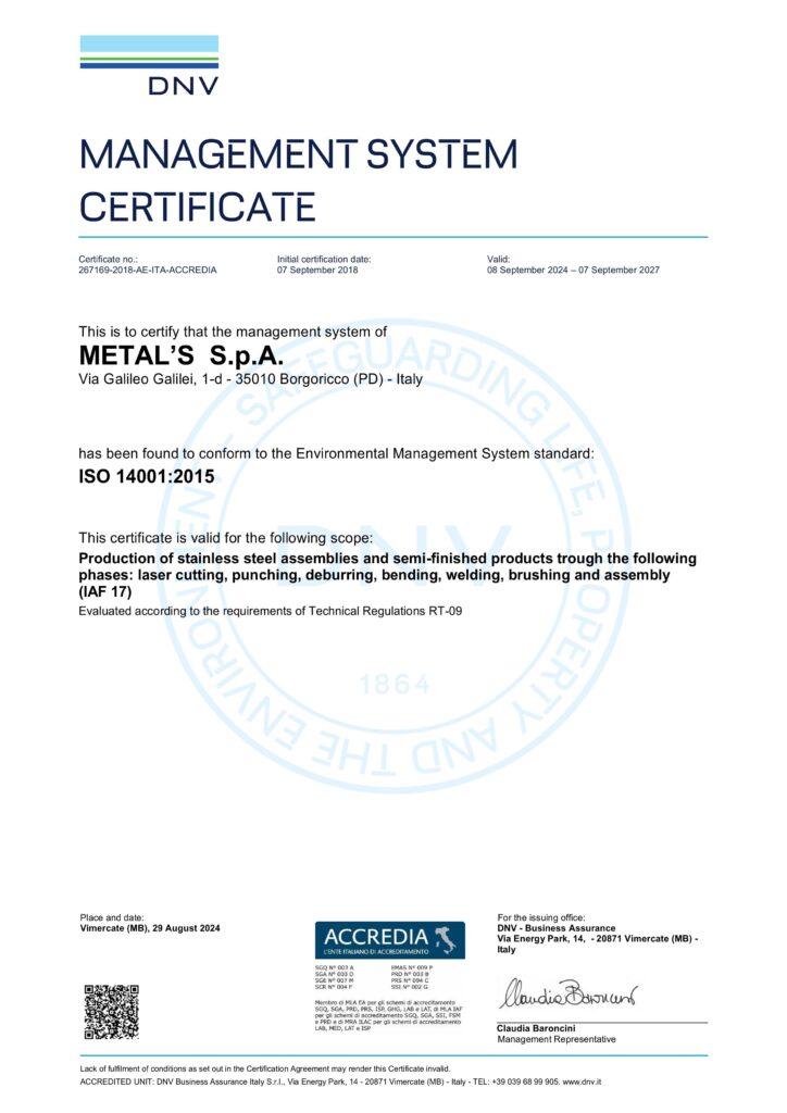 ISO-14001 METAL'S
